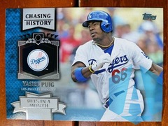 2013 Topps Chasing History #CH144 Yasiel Puig Los Angeles Dodgers